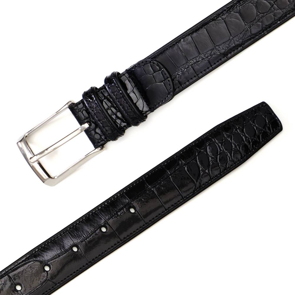 Mezlan Alligator Belt: Luxurious Exotic Leather Accessory - 34