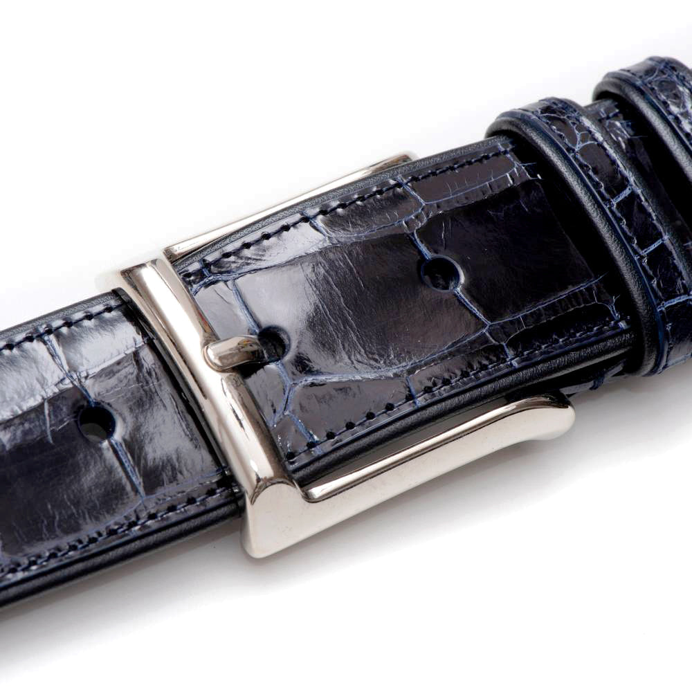 Mezlan Alligator Belt: Luxurious Exotic Leather Accessory - 34