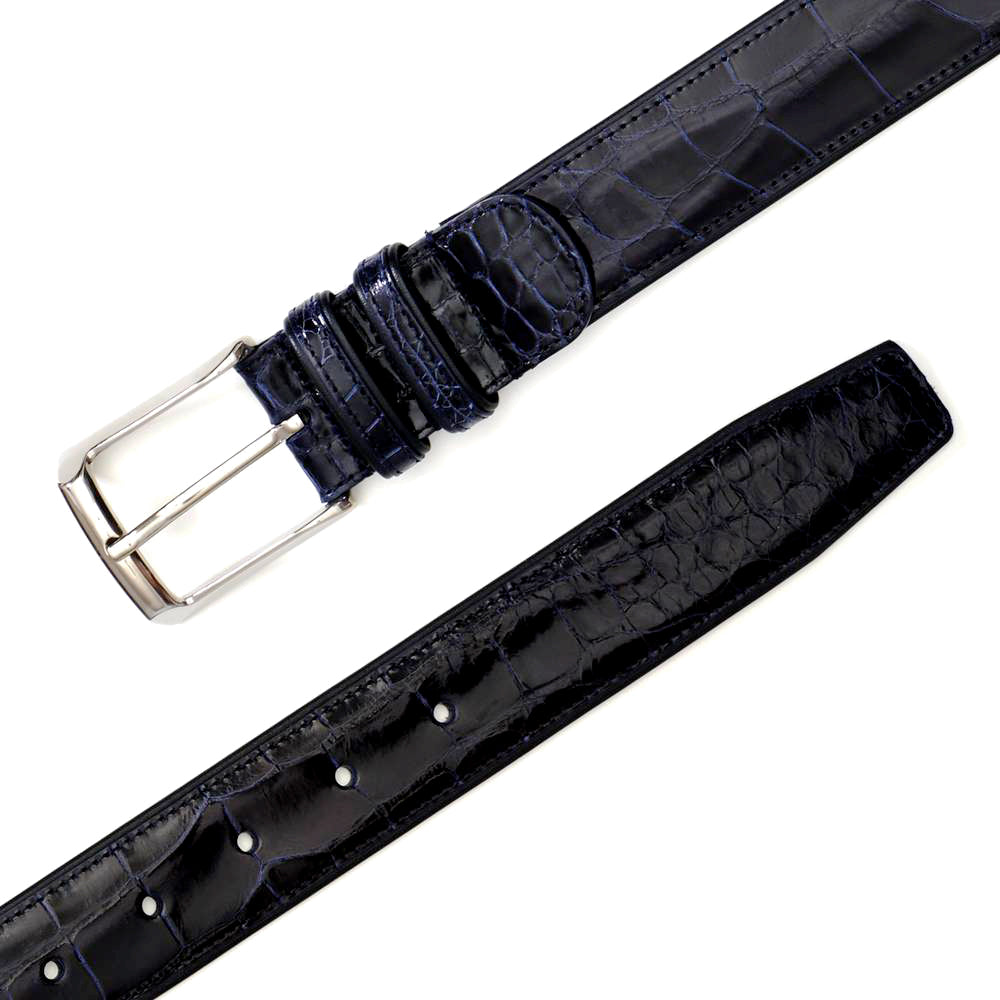 Mezlan Alligator Belt: Luxurious Exotic Leather Accessory - 34