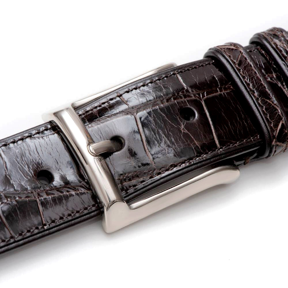 Mezlan Alligator Belt: Luxurious Exotic Leather Accessory - 34