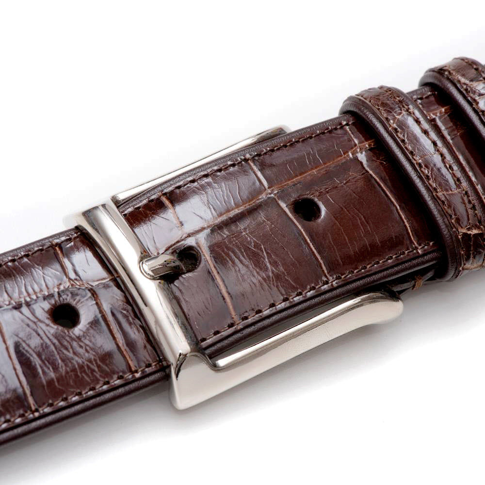 Mezlan Alligator Belt: Luxurious Exotic Leather Accessory - 34
