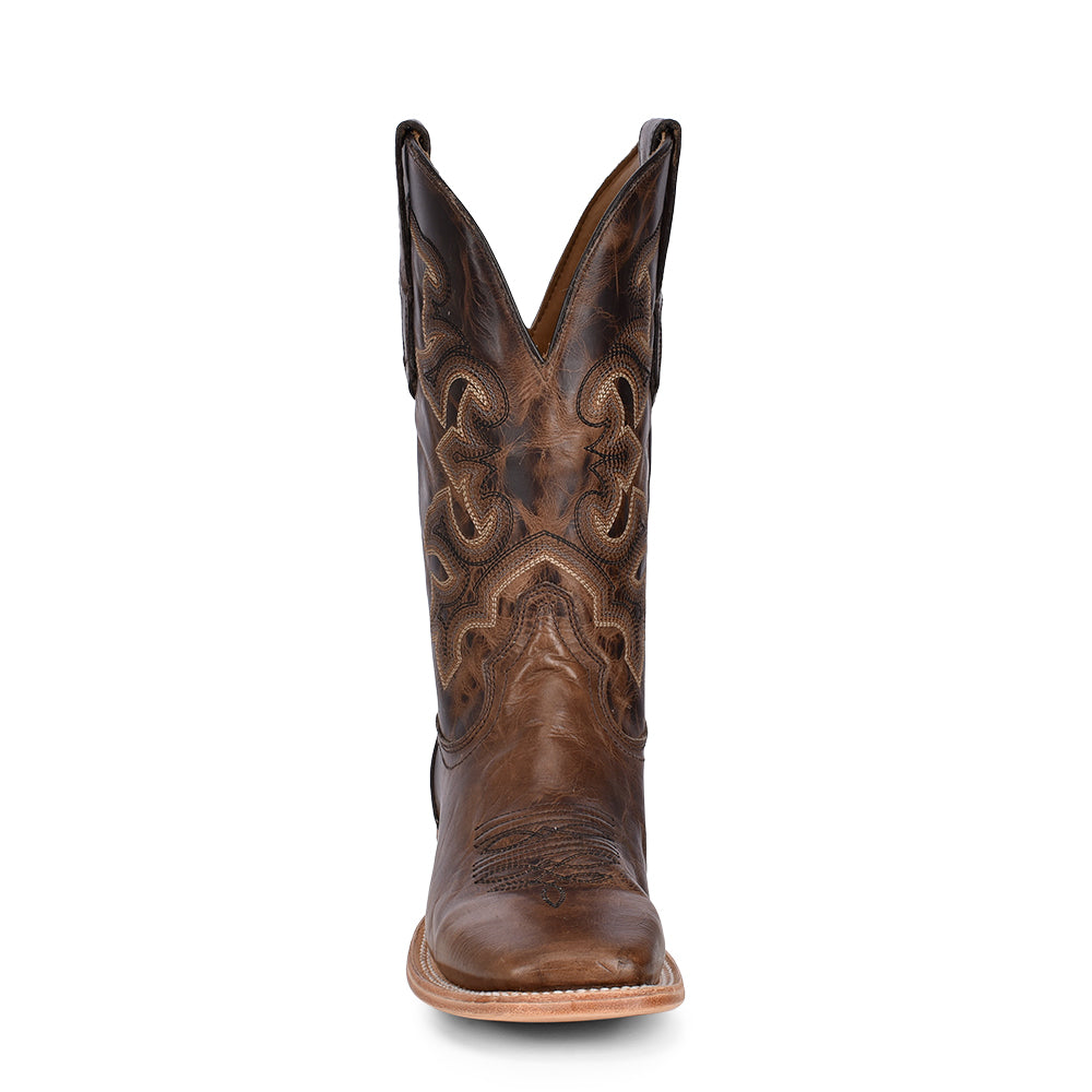Square Toe Mens Cowboy Boots - Moka - EE