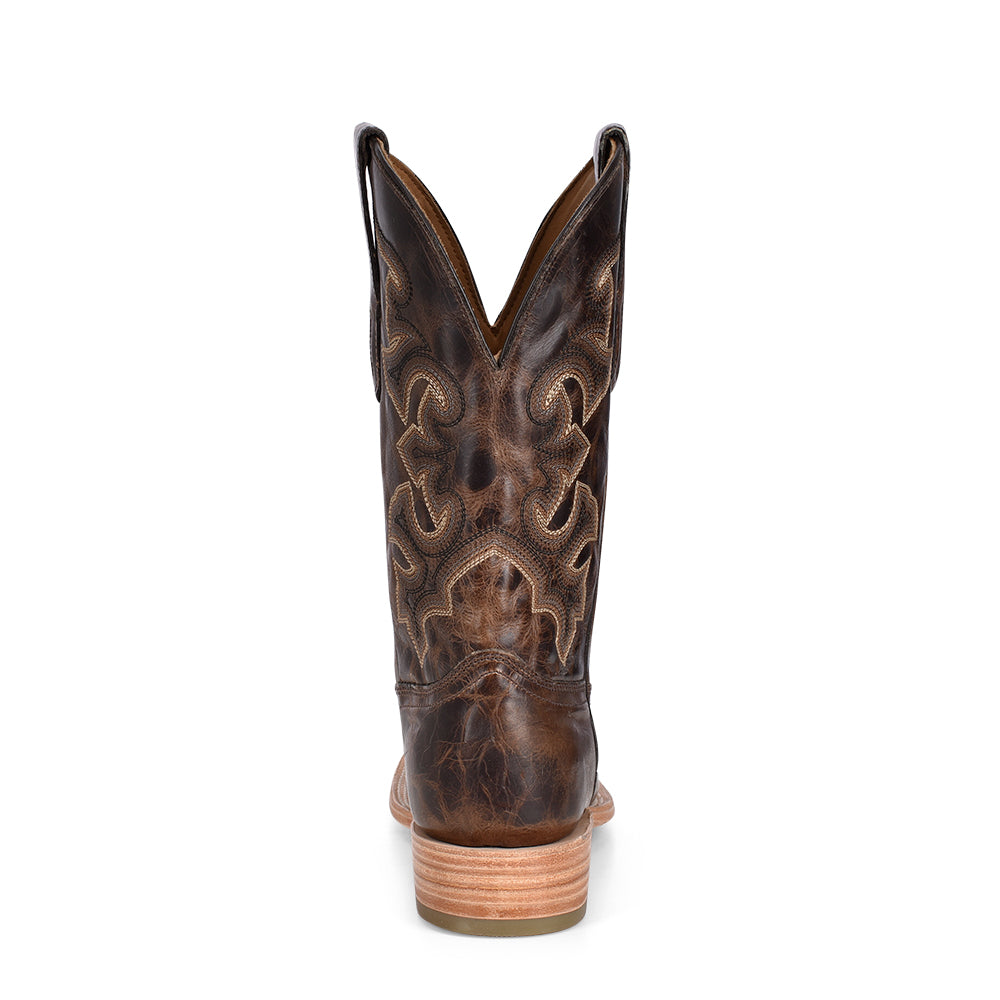 Square Toe Mens Cowboy Boots - Moka - EE