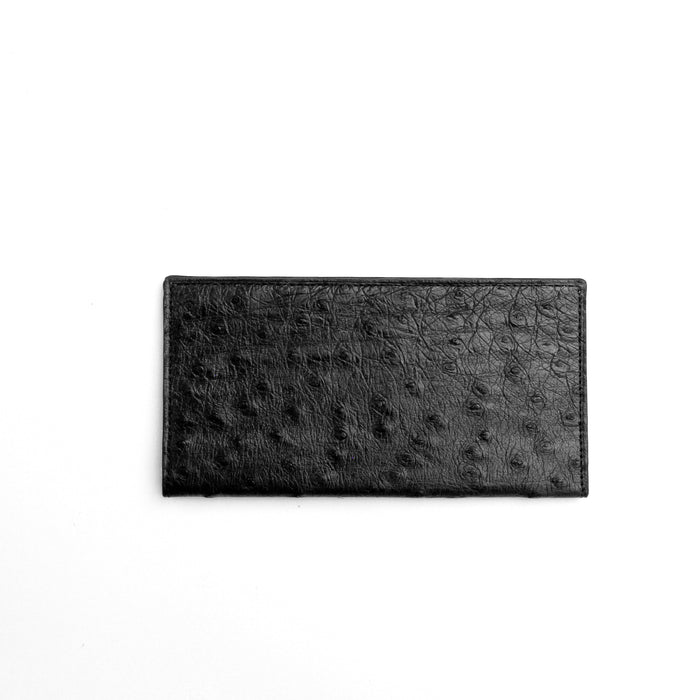 Ferrini Full Quill Ostrich Checkbook - Luxury Exotic Leather Shoes