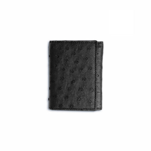 Ferrini Full Quill Ostrich Trifold - Luxury Ostrich Leather Shoe