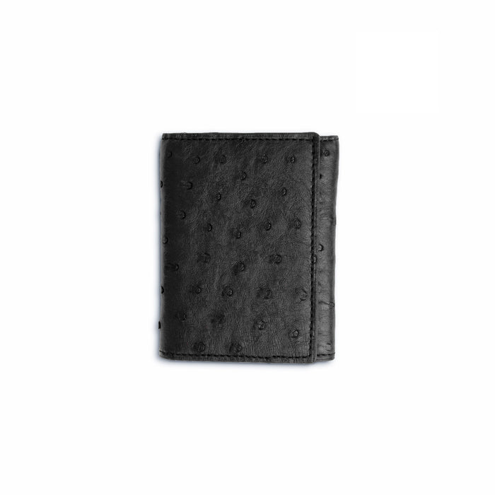 Ferrini Full Quill Ostrich Trifold - Luxury Ostrich Leather Shoe