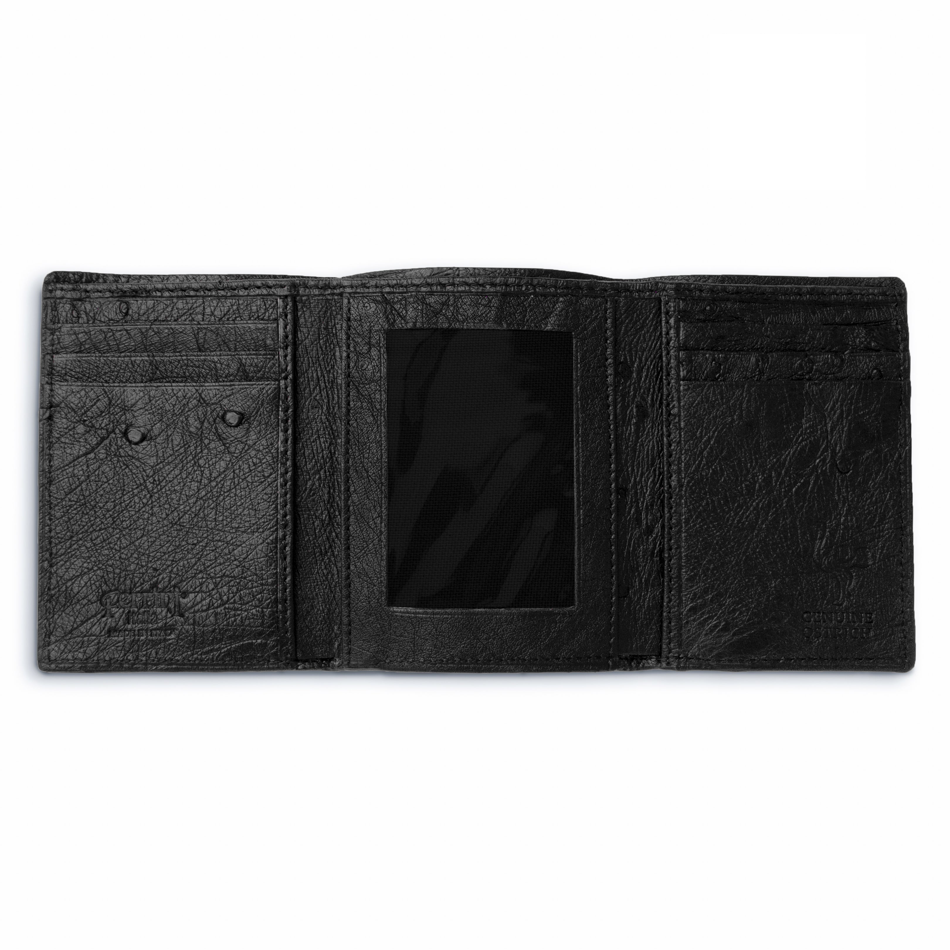 Ferrini Full Quill Ostrich Trifold - Default Title