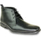 "Matte Black Men's Formal Ankle Boot for Prom 2025 & Wedding"