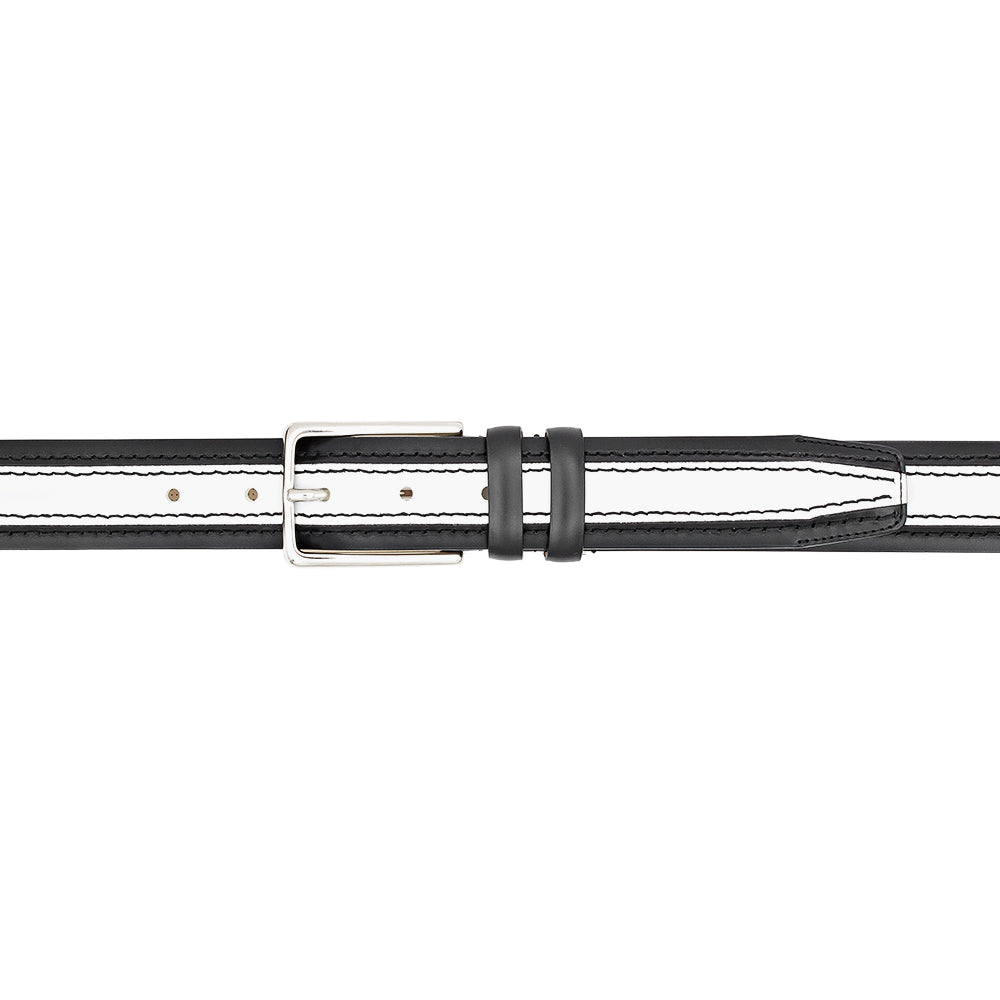 Mezlan Two-Tone Leather Belt - 38
