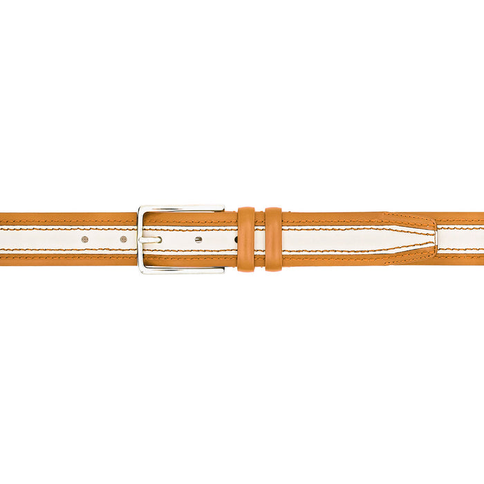 Mezlan Two-Tone Leather Belt for Men