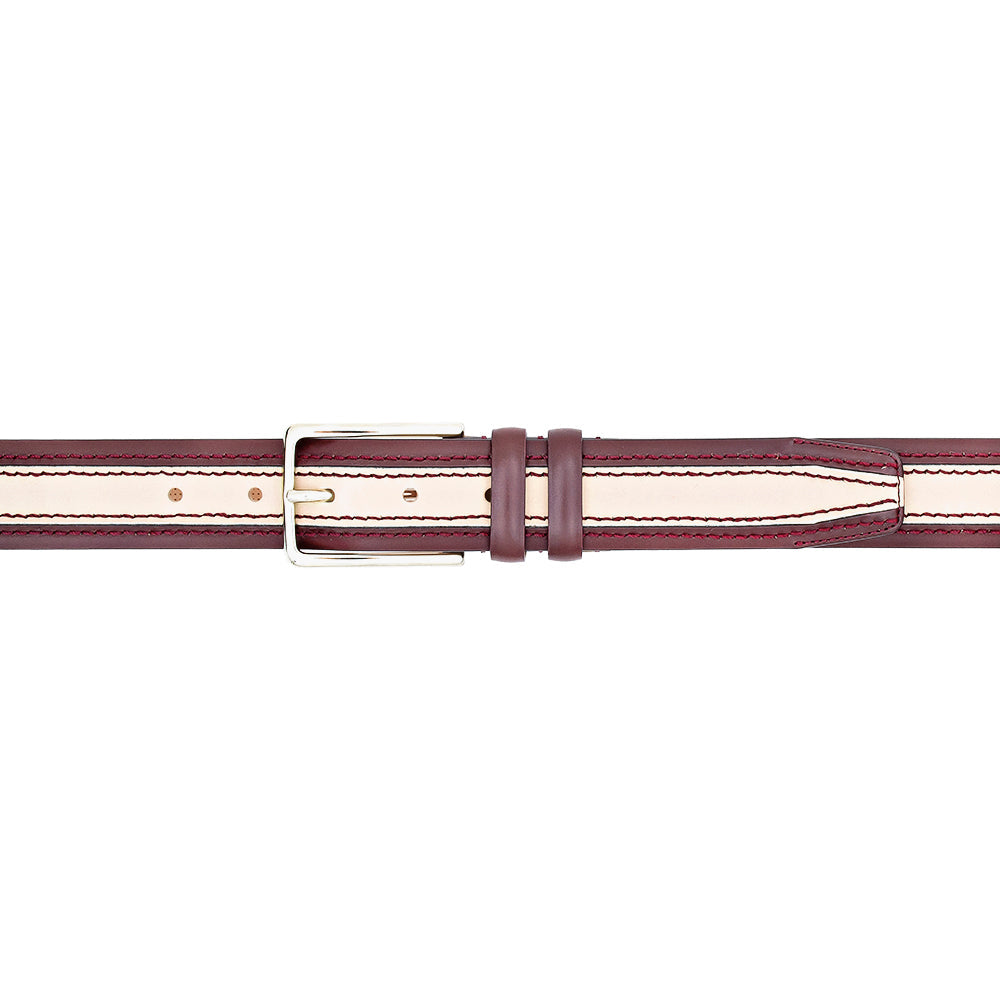 Mezlan Two-Tone Leather Belt - 38