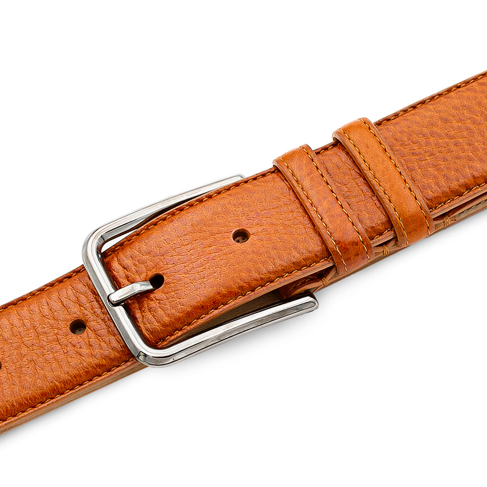 Mezlan Deerskin Leather Belt - 40