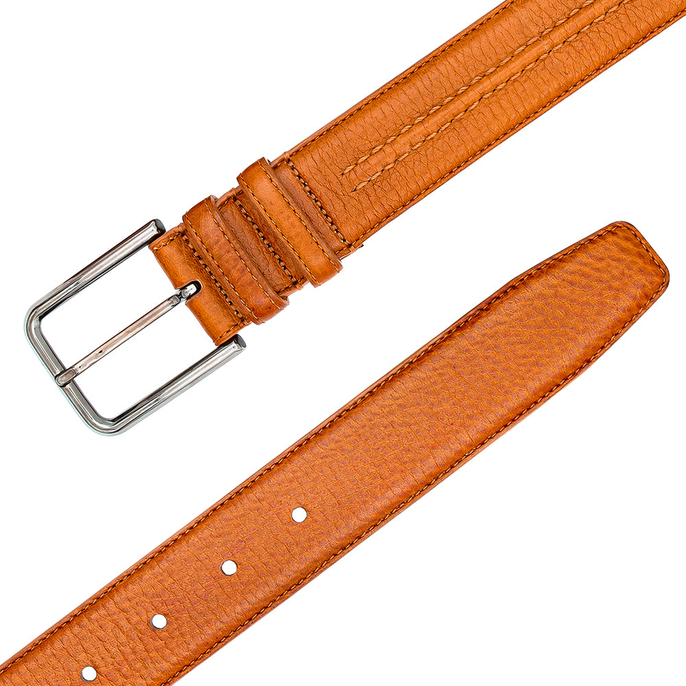 Mezlan Deerskin Leather Belt - 40