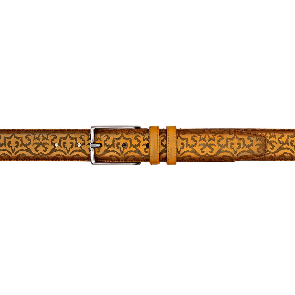 Mezlan Laser-Print Calfskin Belt - 34