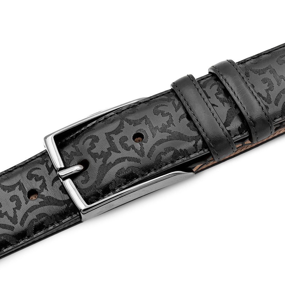Mezlan Laser-Print Calfskin Belt - 38