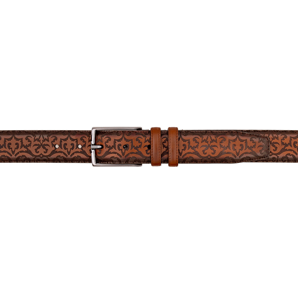 Mezlan Laser-Print Calfskin Belt - 38