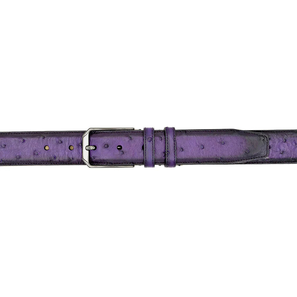 Mezlan Ostrich Skin Belt Purple (AO11678) - 34