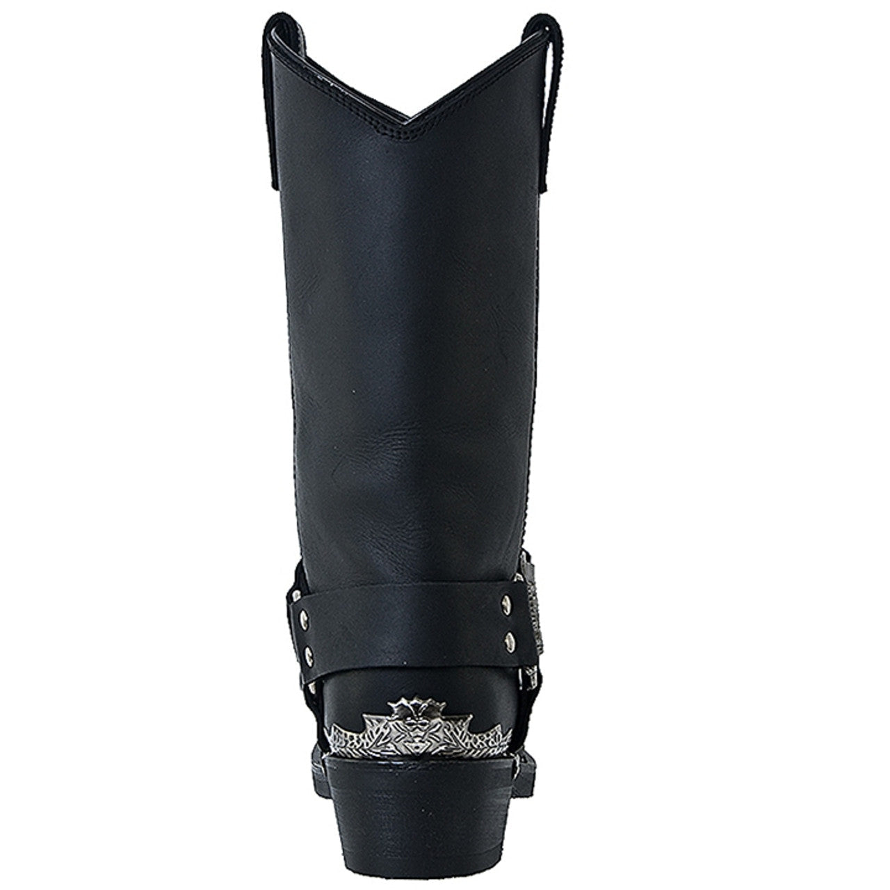 Dingo Black Leather Biker Boots - 6D