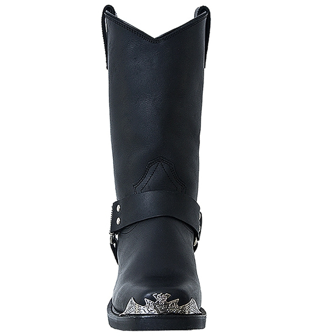 Dingo Black Leather Biker Boots - 6D