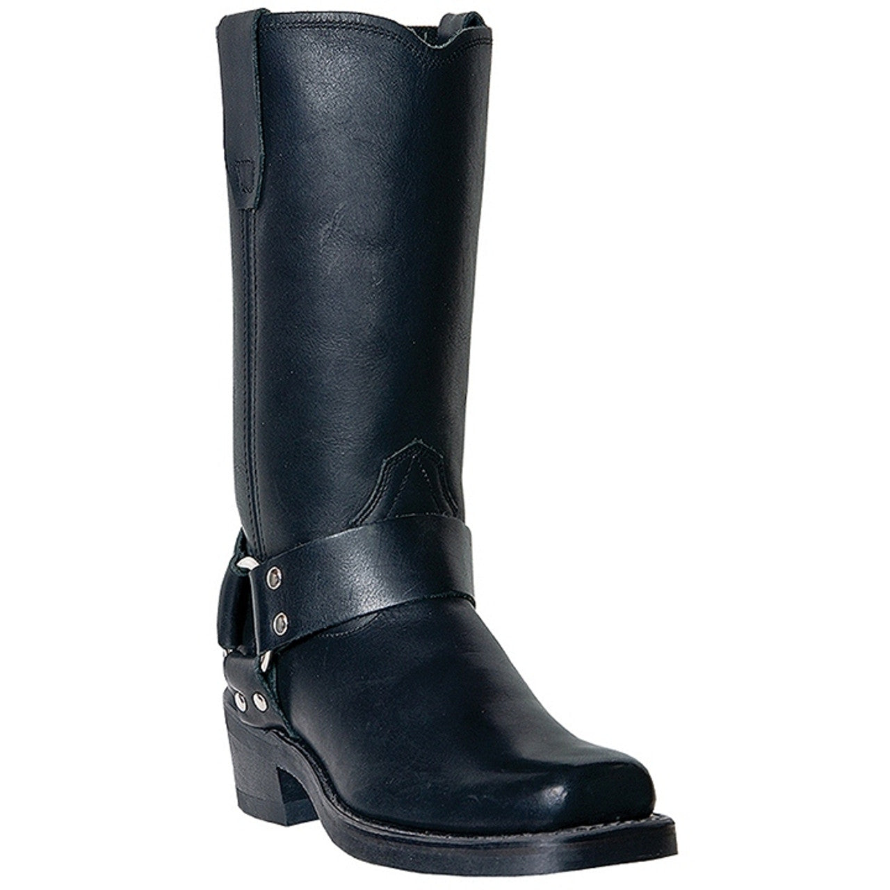 Dingo Black Womens Leather Motor Cycle Boots - 9.5M
