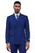 Men's Designer Stacy Adams Classic Double Breasted Suit in Blue