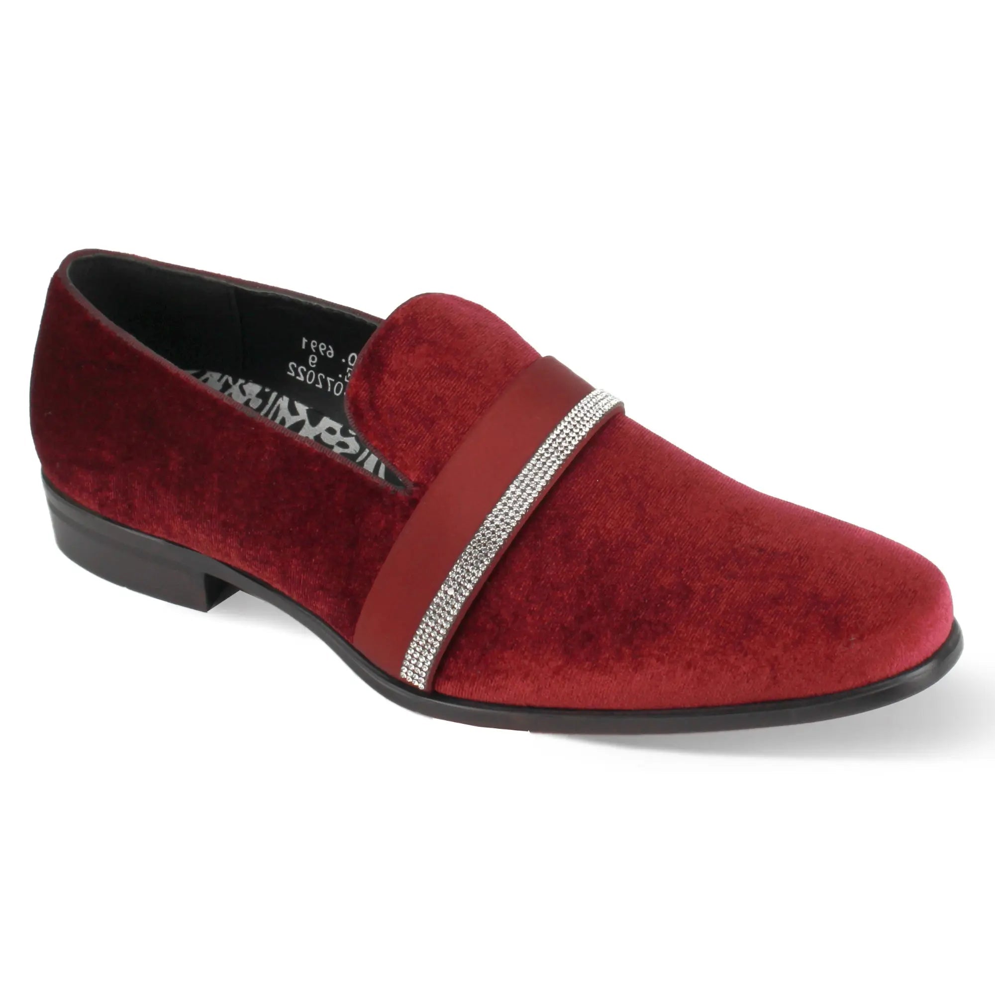 6991 Velvet Smoker Slip-on Dress Shoe - 7 Standard / D / Medium