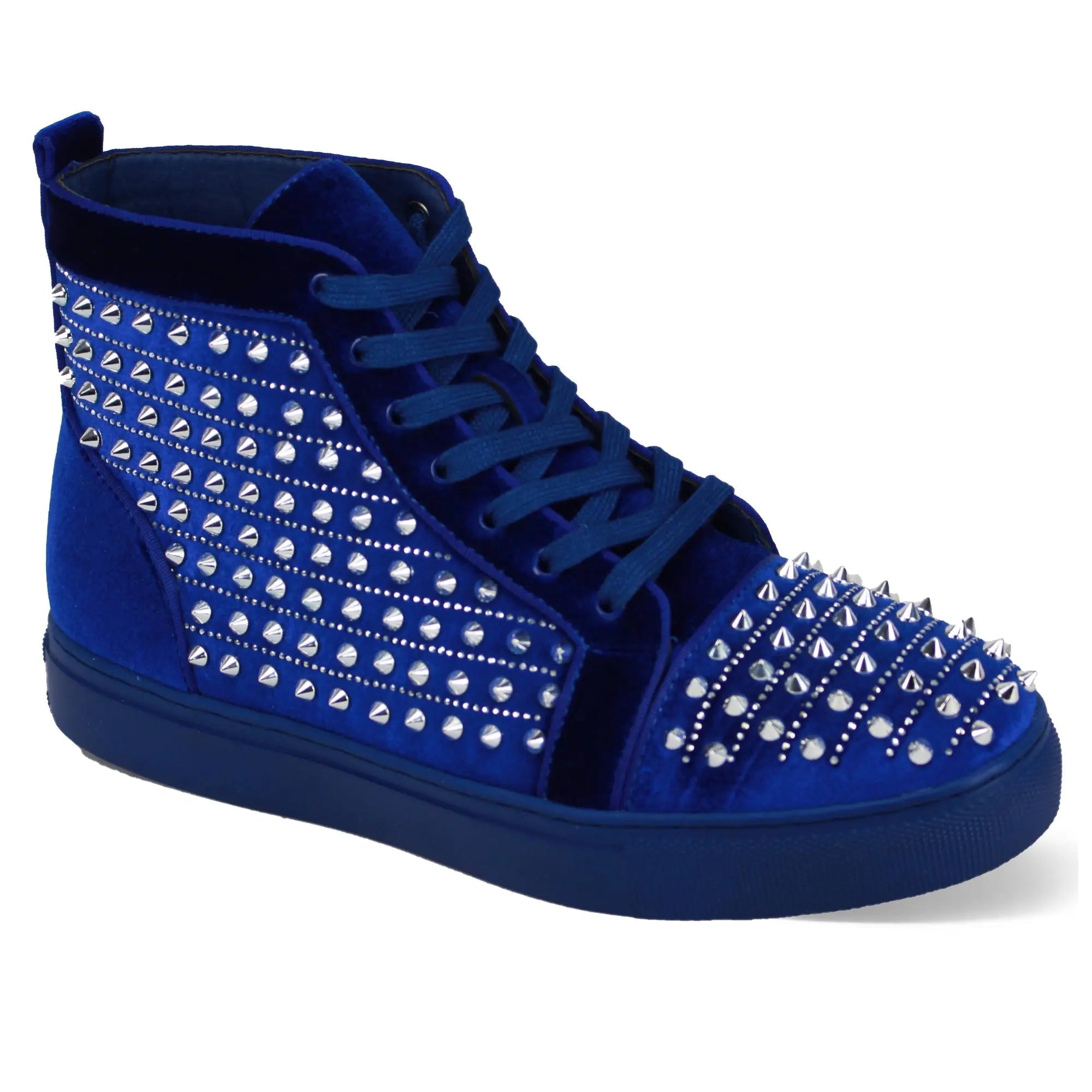 Junior Studded High Top Sneakers - 7 Standard / D / Medium