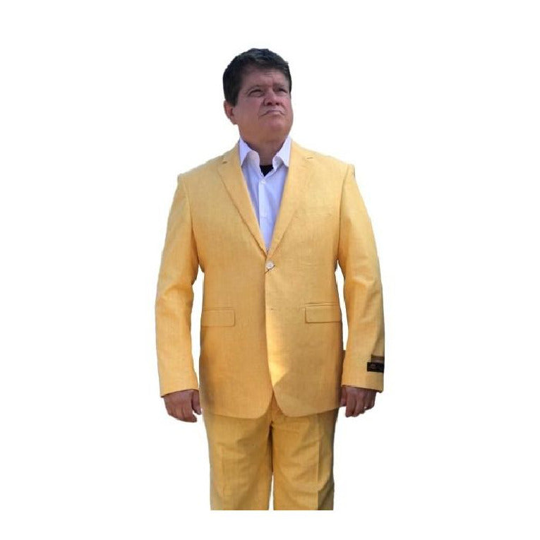 Alberto Nardoni Gold ~ Yellow Two Button Vested Suit