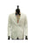 Alberto Nardoni Notch Lapel Linen White Overcoat