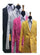 Alberto Nardoni Yellow, Fuschia, White, Black Rayon overcoat