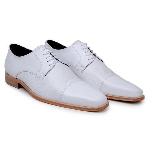 Belvedere Alexander White Ostrich Leather Luxury Shoe