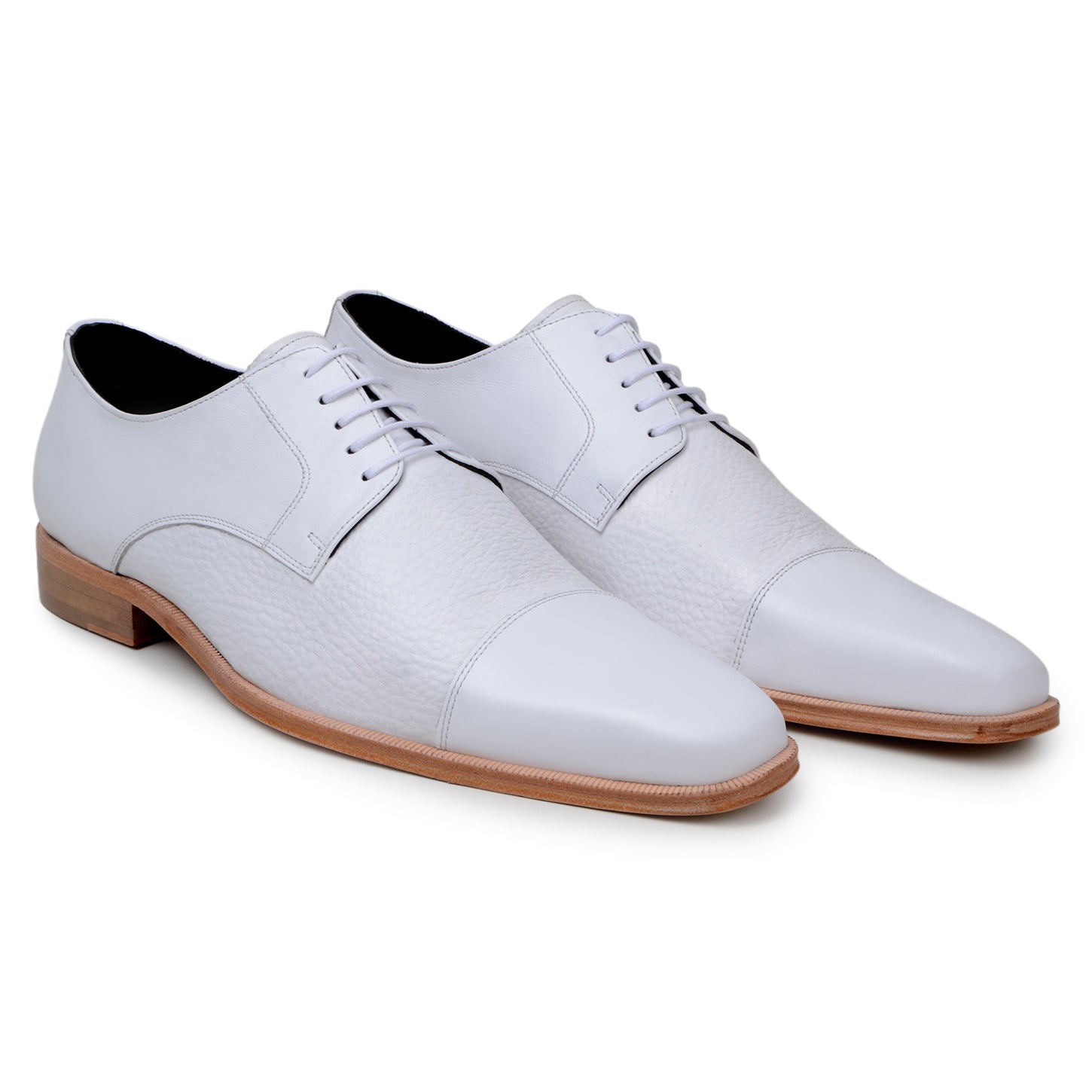 Belvedere Alexander White Ostrich Leather Luxury Shoe
