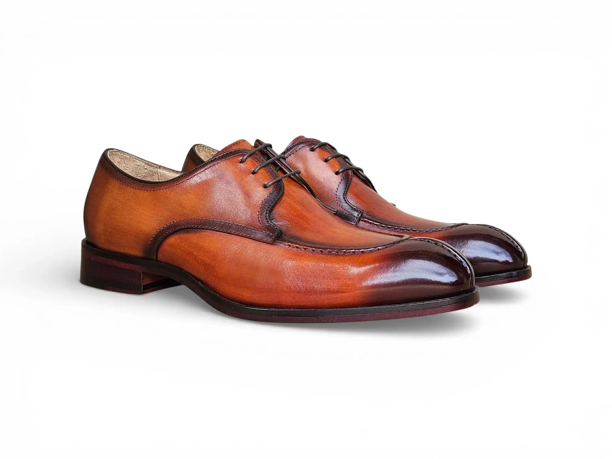 Carrucci Allen Split Toe Derby - Luxury Leather Dress Shoe - 7.5