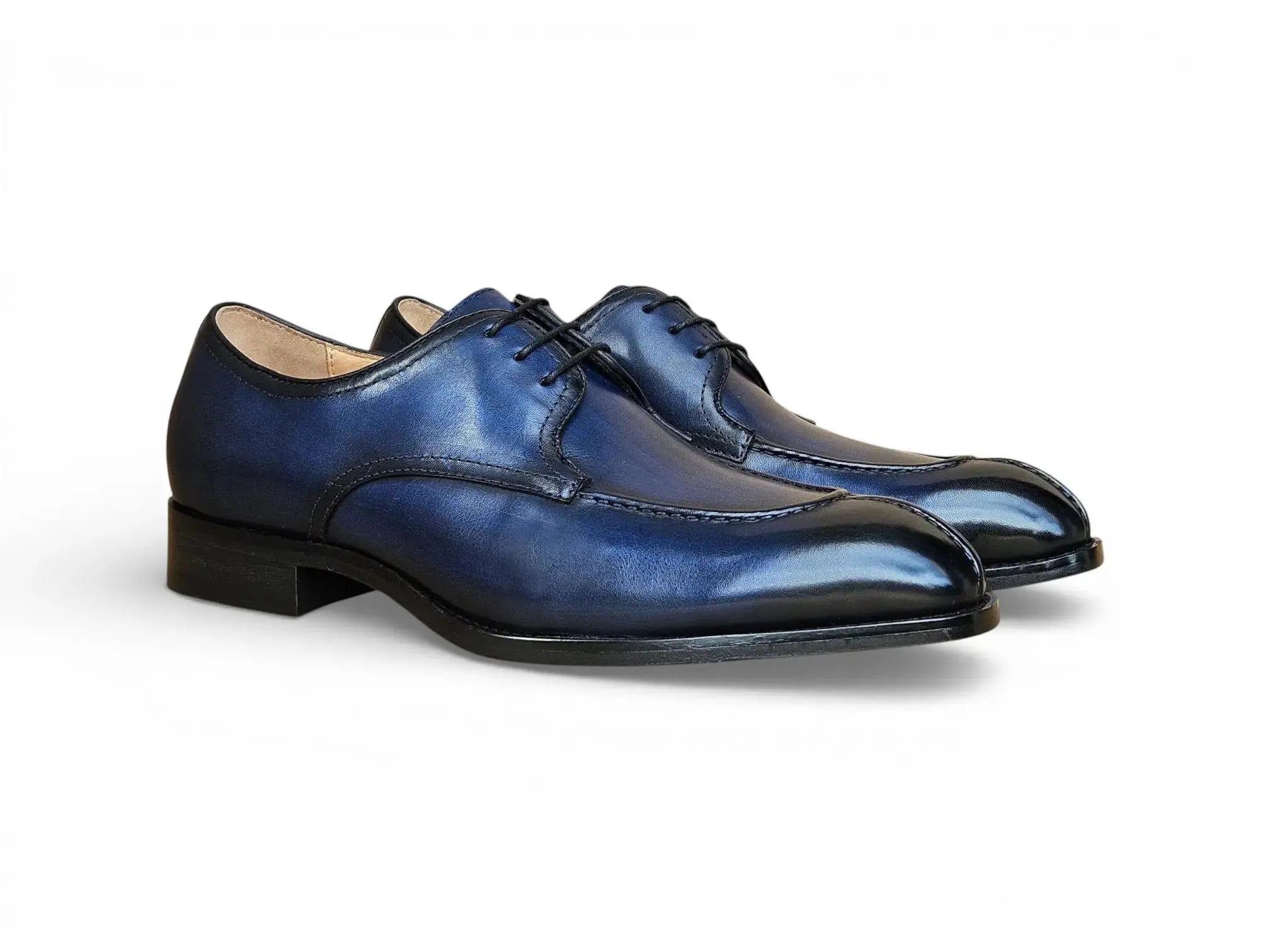 Carrucci Allen Split Toe Derby - Luxury Leather Dress Shoe - 7.5