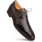 Men's Genuine Alligator Brown Derby Lace-Up Shoes By Mezlan Made In Spain Brand-New Designer Collection