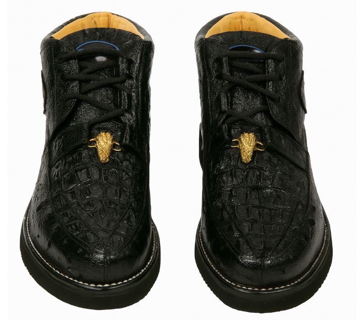 Men's Wild West Boots Caiman and Ostrich Skin Shoe 2ZA050205 - 6