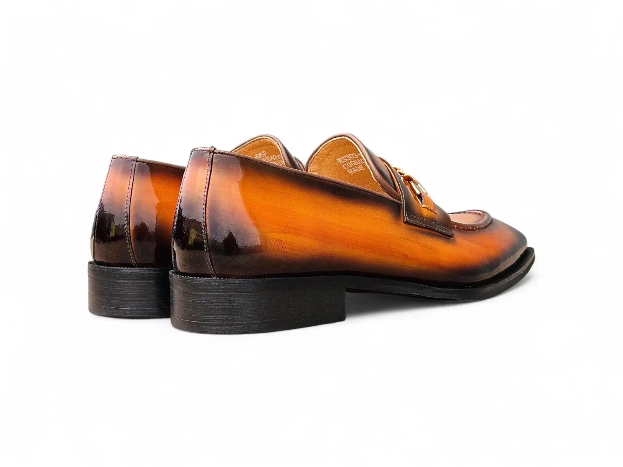 Carrucci Amber Patent Leather Chain Loafers - 8