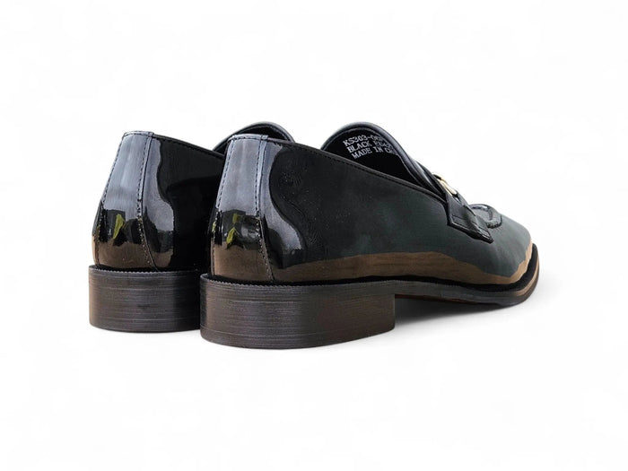 Carrucci Amber Patent Leather Chain Loafers