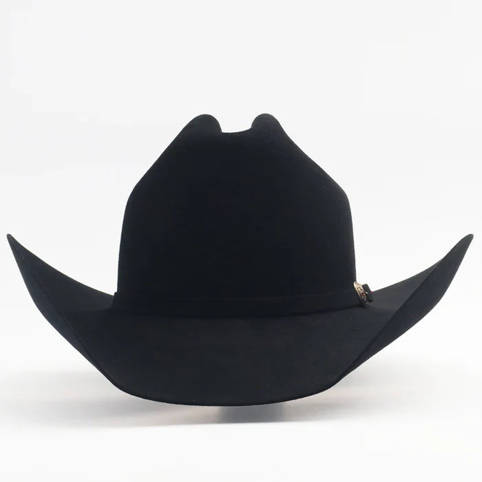 Heritage Black Cowboy Felt 1000x Leather Hat - S
