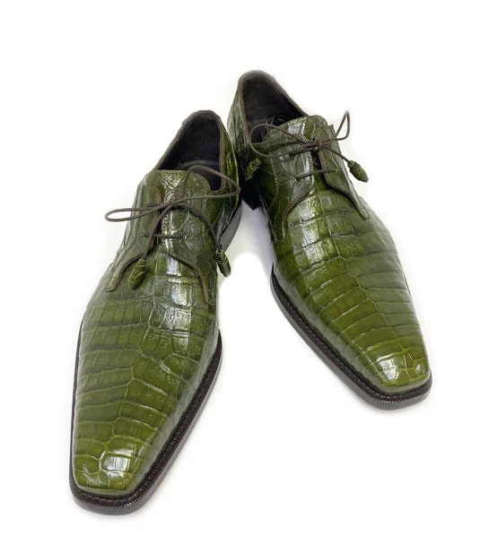 Anderson Crocodile Oxford Olive - 6