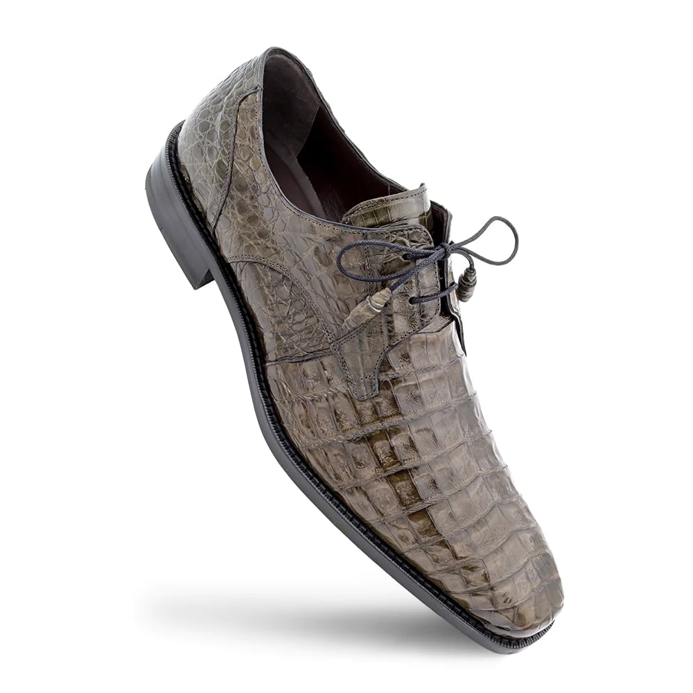 Mezlan Crocodile Derby Shoes - Mezlan Crocodile Derby Dress Shoes - Mezlan Dress Shoe On Sale - 7 Standard / D / Medium