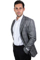 "Mens Stacy Adams Suit - Stacy Adams Suit Men's Glen Plaid Two Button Sport Coat Blazer - Grey"