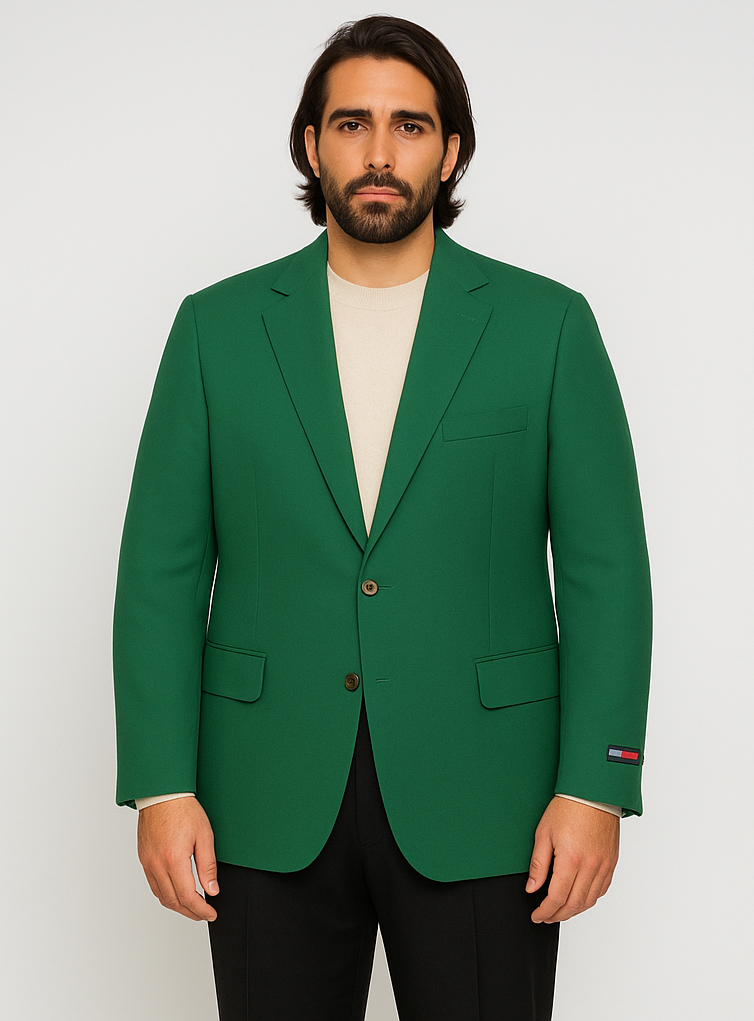 Augusta Green Blazer Men's Classic Brass buttons Blazer Sport Jacket - 38 Regular