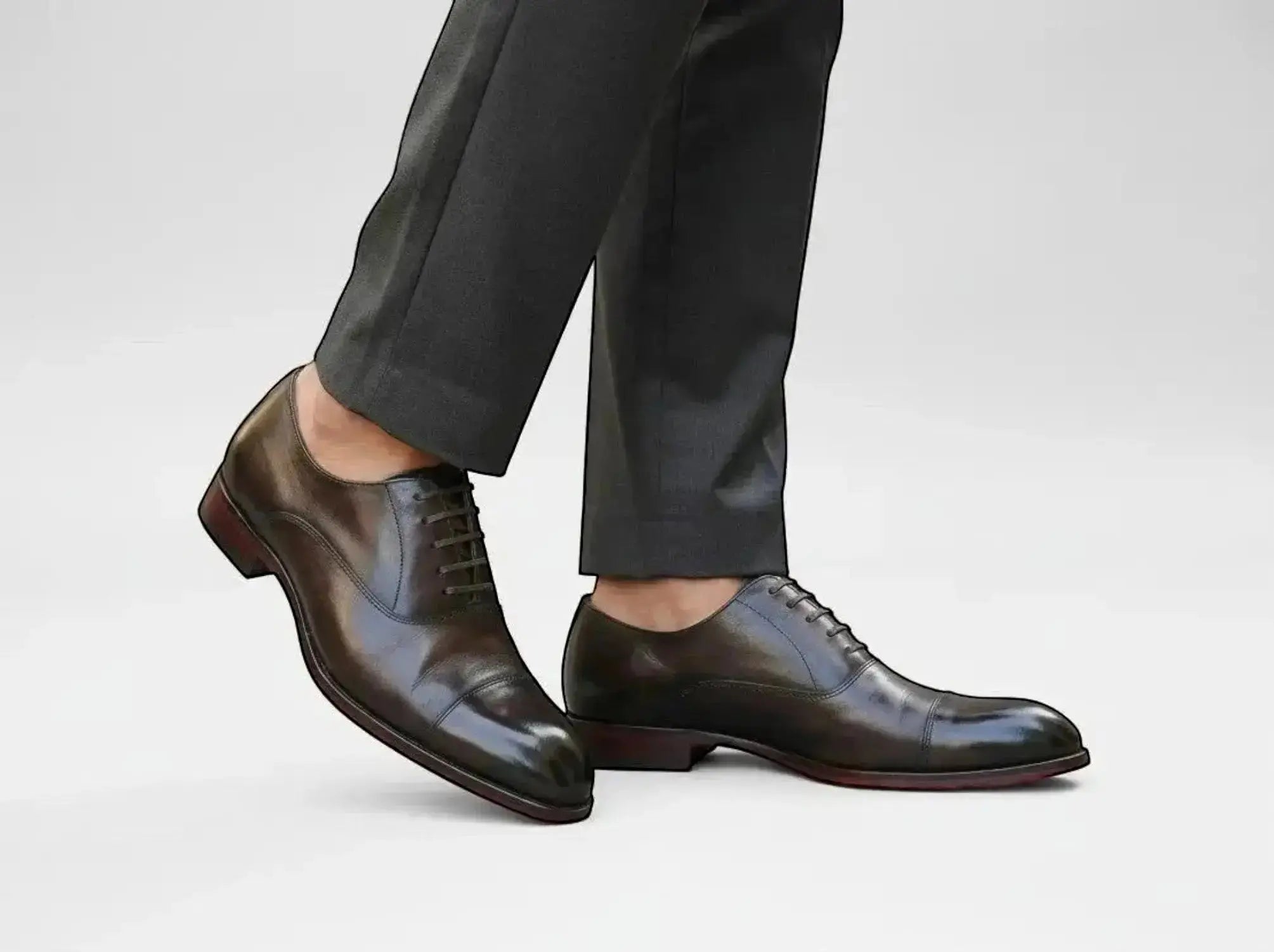 Carrucci Avon Cap Toe Oxford in Leather Sole - 7.5