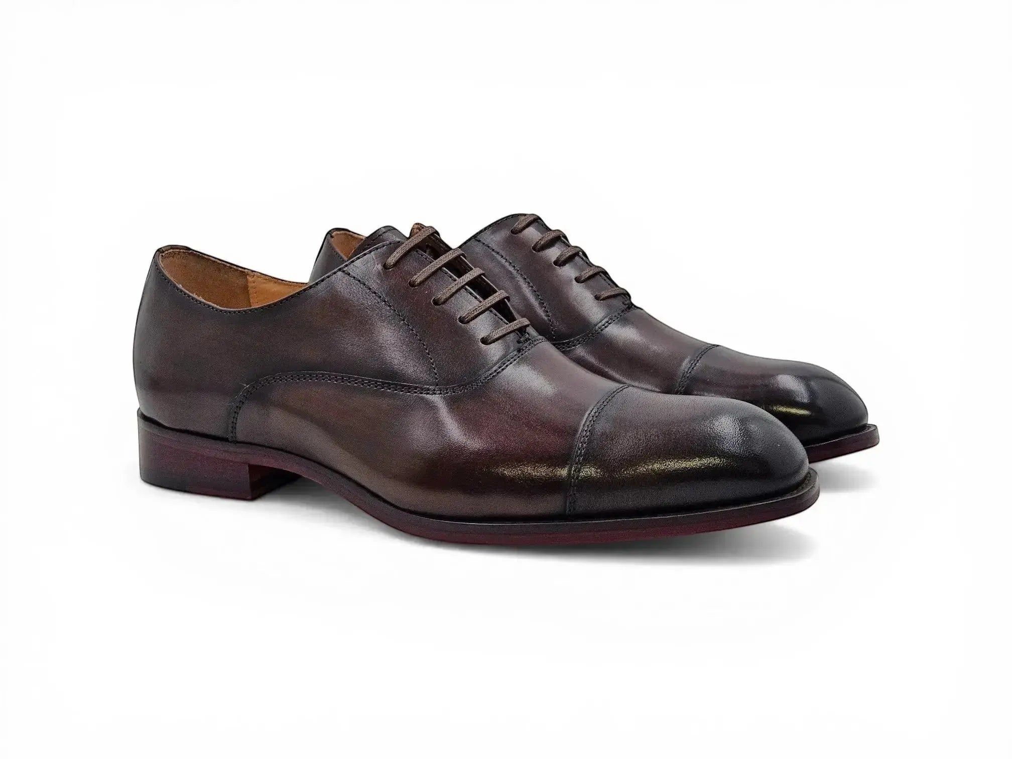 Carrucci Avon Cap Toe Oxford in Leather Sole - 7.5
