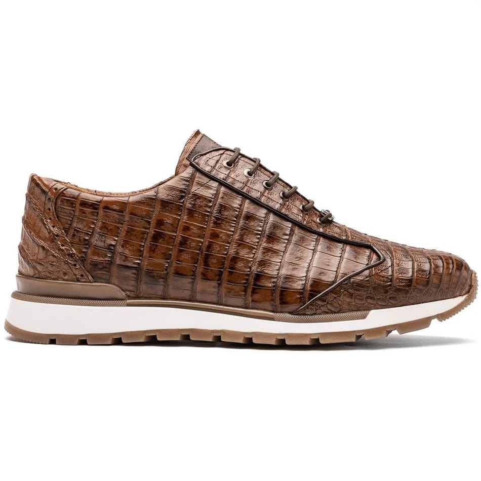 Marco Di Milano Alonzo Men's Shoes Genuine Caiman Crocodile Casual Sneakers - 6