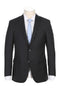 "Black Wool Suit - Classic Fit, Two-Button Designer Menswear"