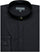 "Men's Black Clergy Shirt with Cross Embroidery - Banded Collar Dress"