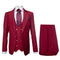 Rossi Man BOND RM1777 Slim Fit 3-Piece Red Suit – Modern Tailored Suit for Men