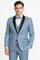 Dusty Blue Suit Color Tuxedo Shawl Collar Vested 3PC Mens Suit Slim Fit Jacket + Pants + Vest